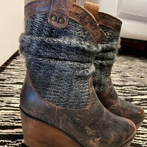 Platform Distressed Boots
